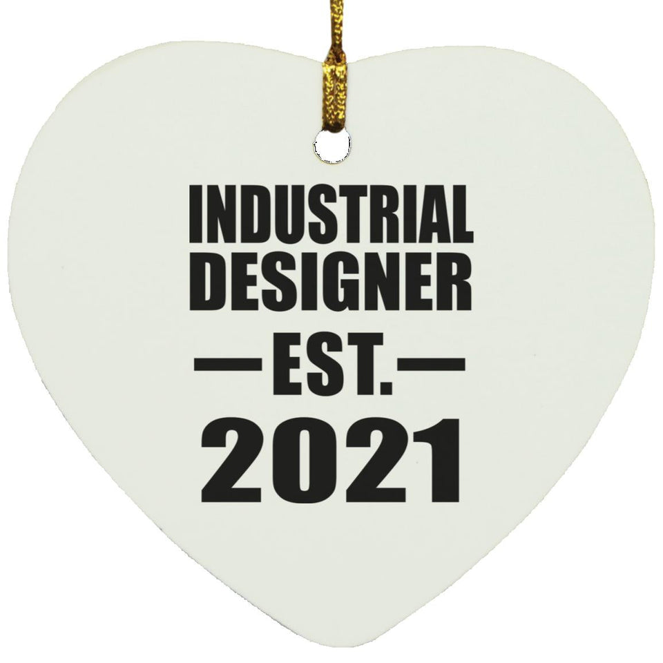 Industrial Designer Established EST. 2021 - Heart Ornament