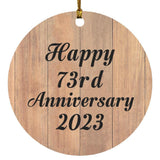 Happy 73rd Anniversary 2023 - Circle Ornament C