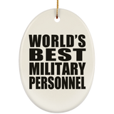 World's Best Military Personnel - Oval Ornament