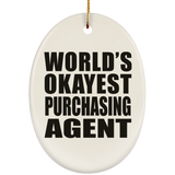 World's Okayest Purchasing Agent - Oval Ornament