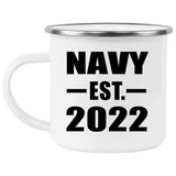 Navy Established EST. 2022 - 12oz Camping Mug
