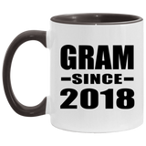 Gram Since 2018 - 11oz Accent Mug Black