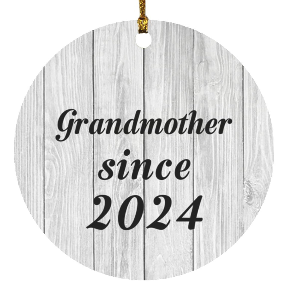 Grandmother Since 2024 - Circle Ornament F