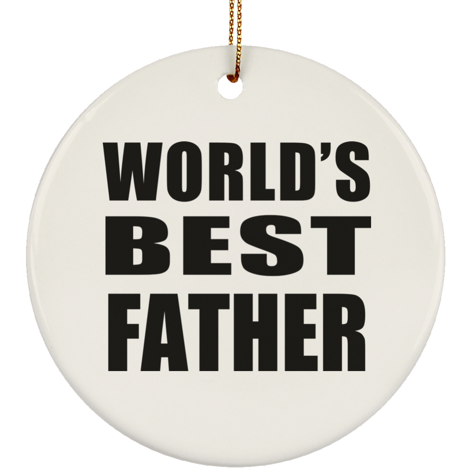 World's Best Father - Circle Ornament
