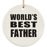 World's Best Father - Circle Ornament