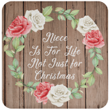Niece Is For Life, Not Just For Christmas - Drink Coaster B