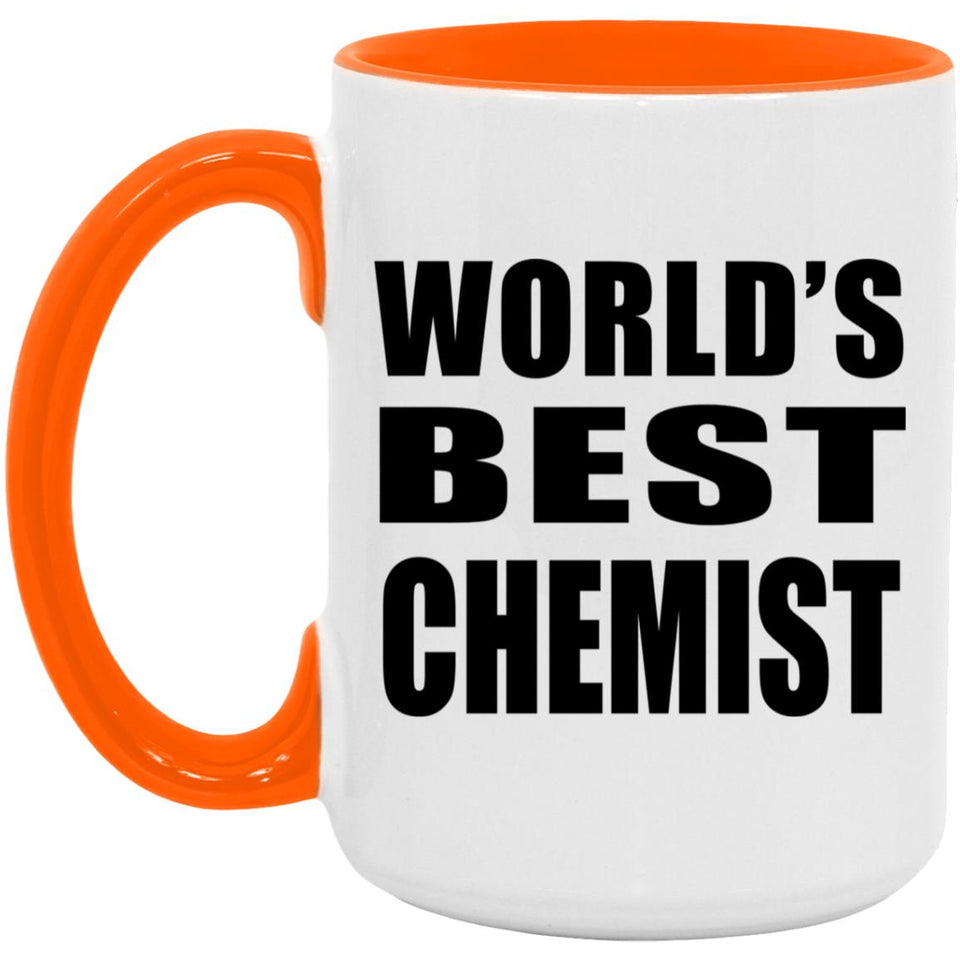 World's Best Chemist - 15oz Accent Mug Orange