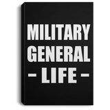 Military General Life - Canvas Portrait