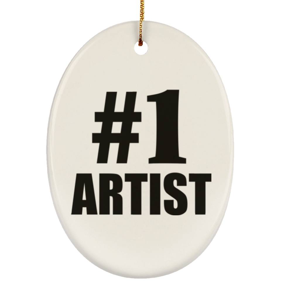 Number One #1 Artist - Oval Ornament