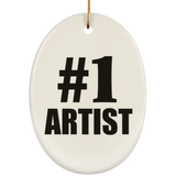 Number One #1 Artist - Oval Ornament