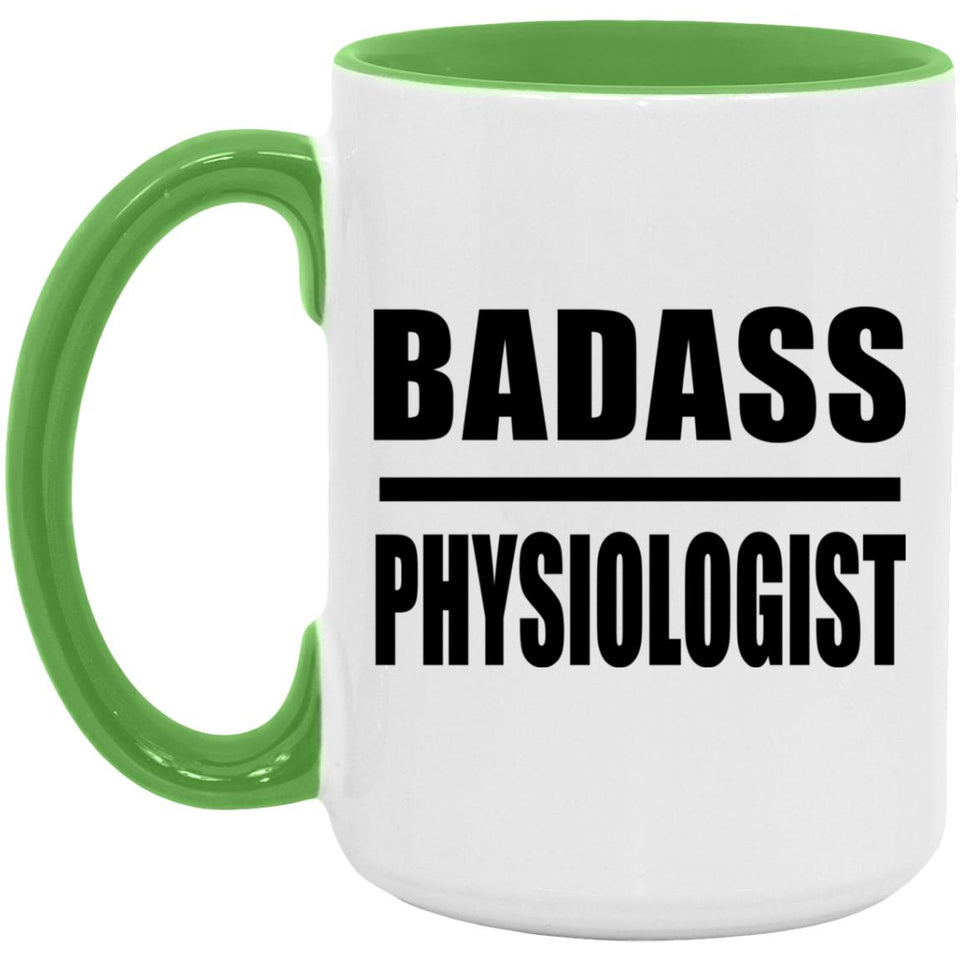 Badass Physiologist - 15oz Accent Mug Green