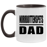 Norrbottenspets Dad - 11oz Accent Mug Black