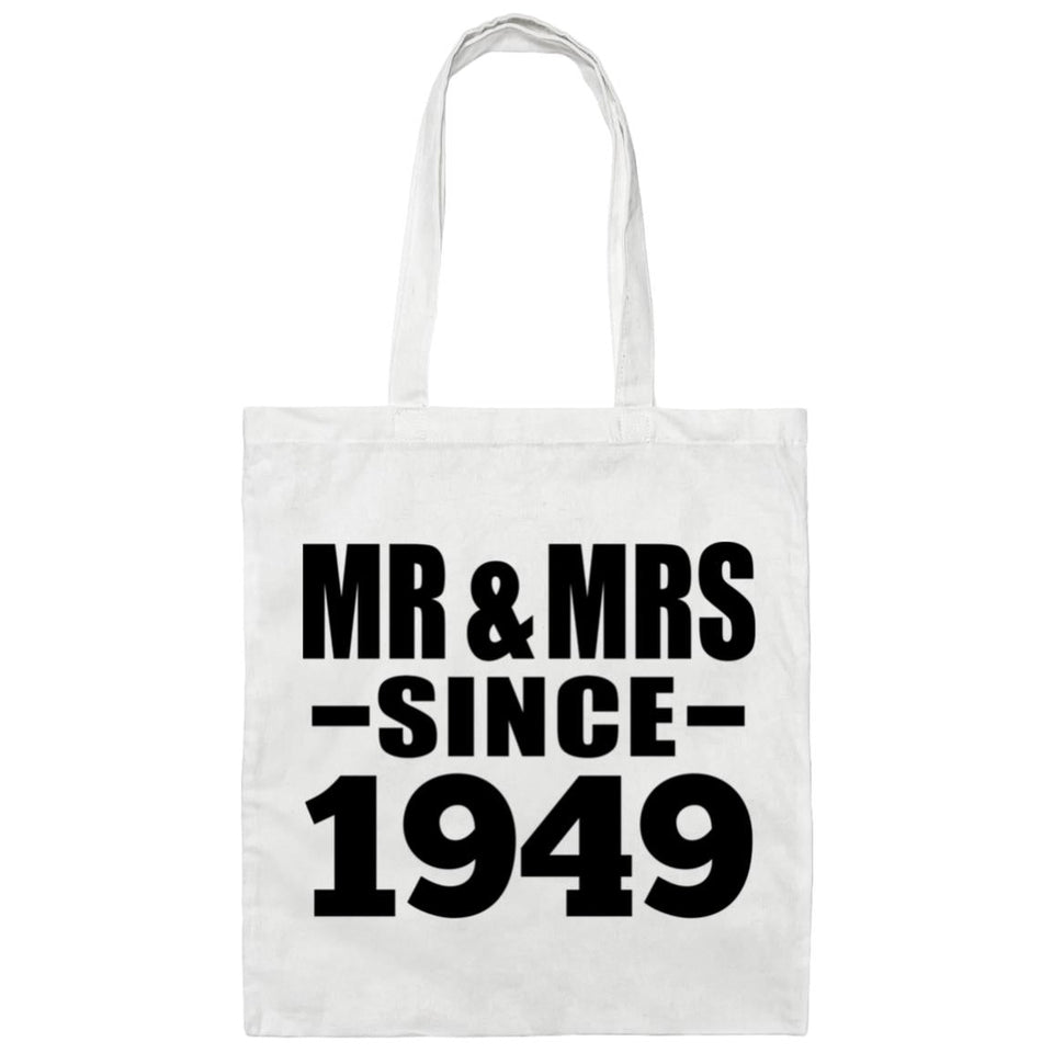 75th Anniversary Mr & Mrs Since 1949 - Tote Bag White