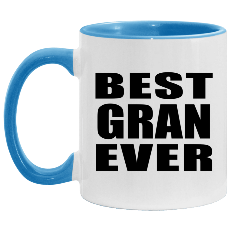 Best Gran Ever - 11oz Accent Mug Blue