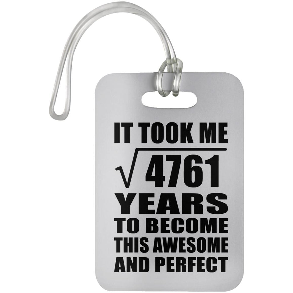 69th Birthday Took Square Root of 4761 Years To Awesome - Luggage Bag Tag