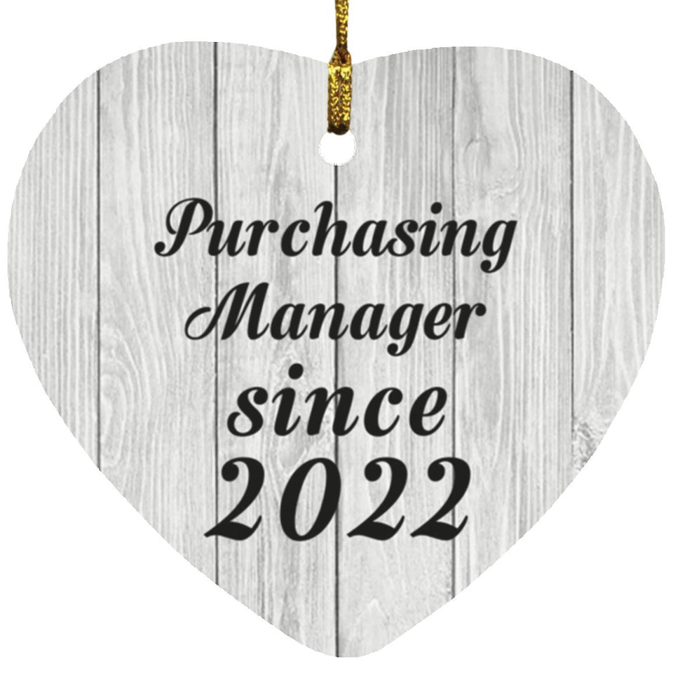 Purchasing Manager Since 2022 - Heart Ornament F