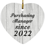Purchasing Manager Since 2022 - Heart Ornament F