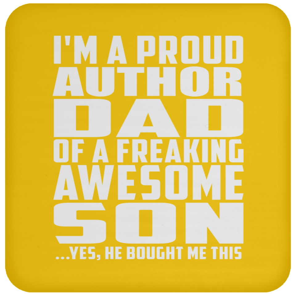 Proud Author Dad Of Awesome Son - Drink Coaster
