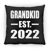 Grandkid Established EST. 2022 - Throw Pillow Black