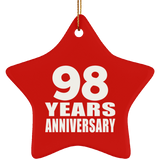 98th Anniversary 98 Years - Star Ornament