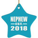 Nephew Established EST. 2018 - Star Ornament