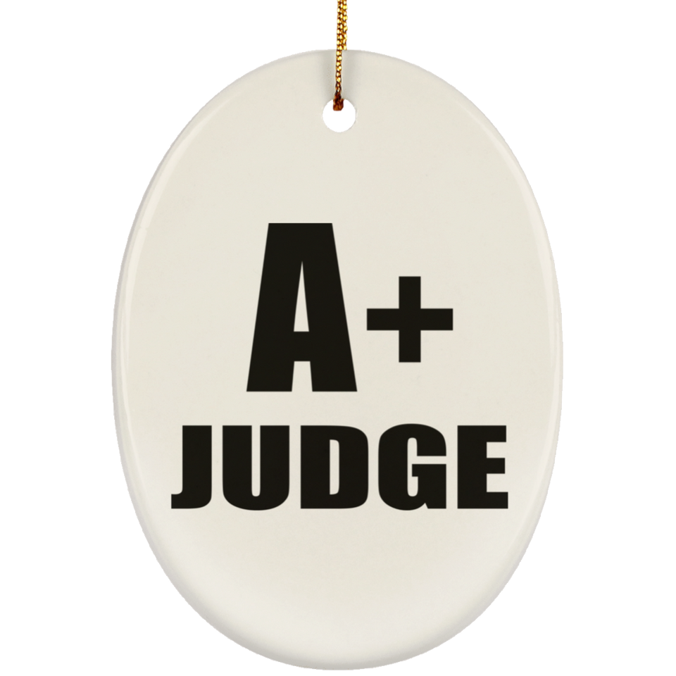A+ Judge - Oval Ornament