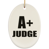 A+ Judge - Oval Ornament