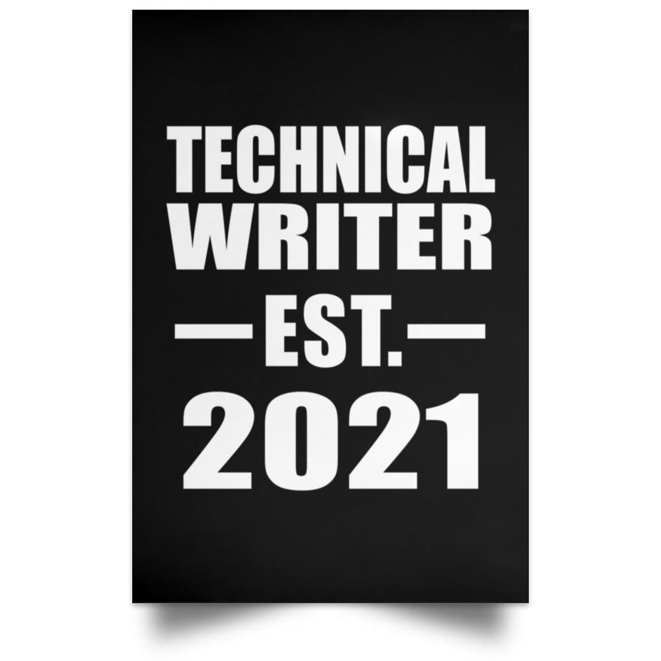 Technical Writer Established EST. 2021 - Poster Portrait