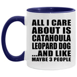 All I Care About Is Catahoula Leopard Dog - 11oz Accent Mug Purple