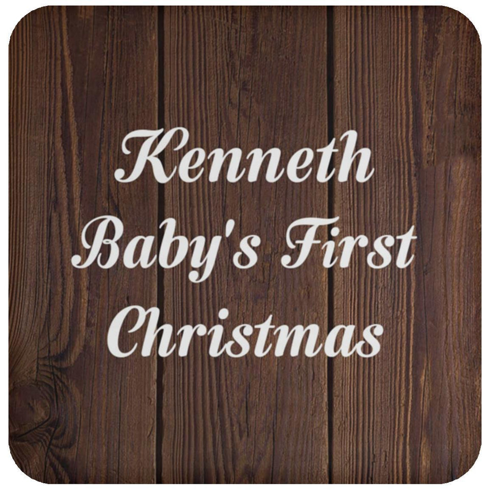 Kenneth Baby's First Christmas - Drink Coaster D