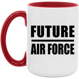 Future Air Force - 15oz Accent Mug Red