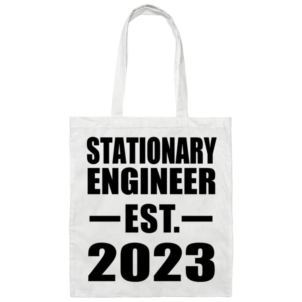 Stationary Engineer Established EST. 2023 - Tote Bag White