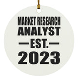 Market Research Analyst Established EST. 2023 - Circle Ornament
