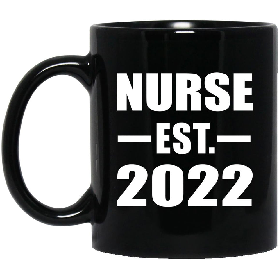 Nurse Established EST. 2022 - 11oz Coffee Mug Black