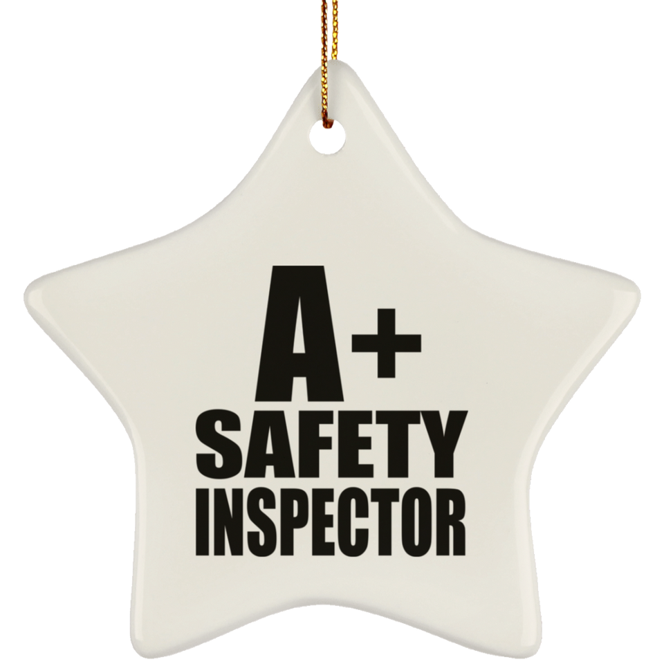 A+ Safety Inspector - Star Ornament