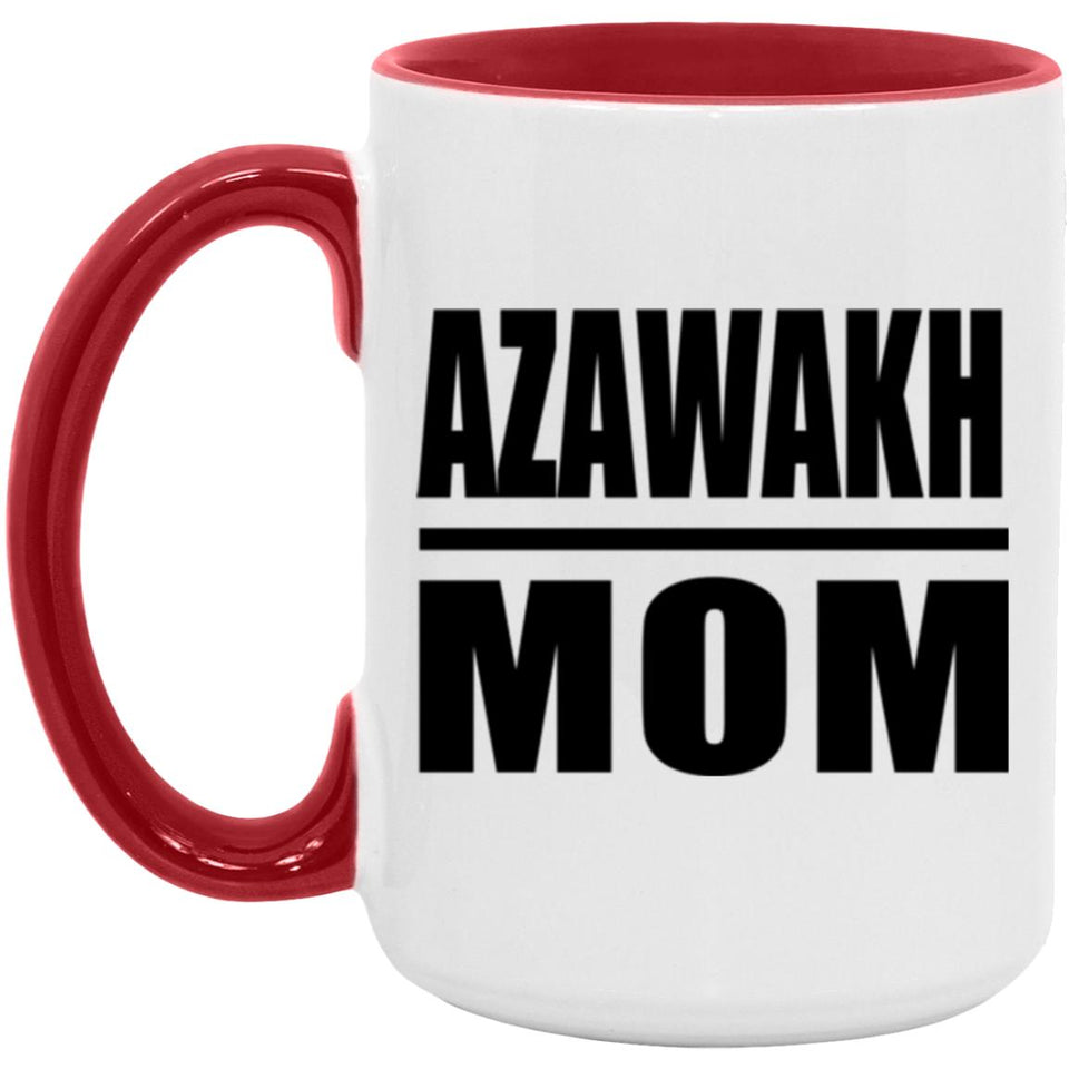 Azawakh Mom - 15oz Accent Mug Red