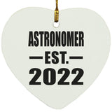Astronomer Established EST. 2022 - Heart Ornament