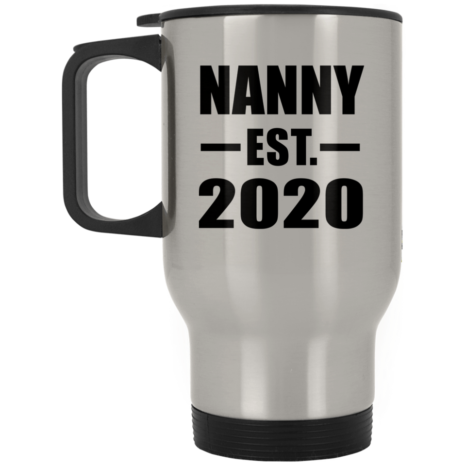 Nanny Established EST. 2020 - Silver Travel Mug