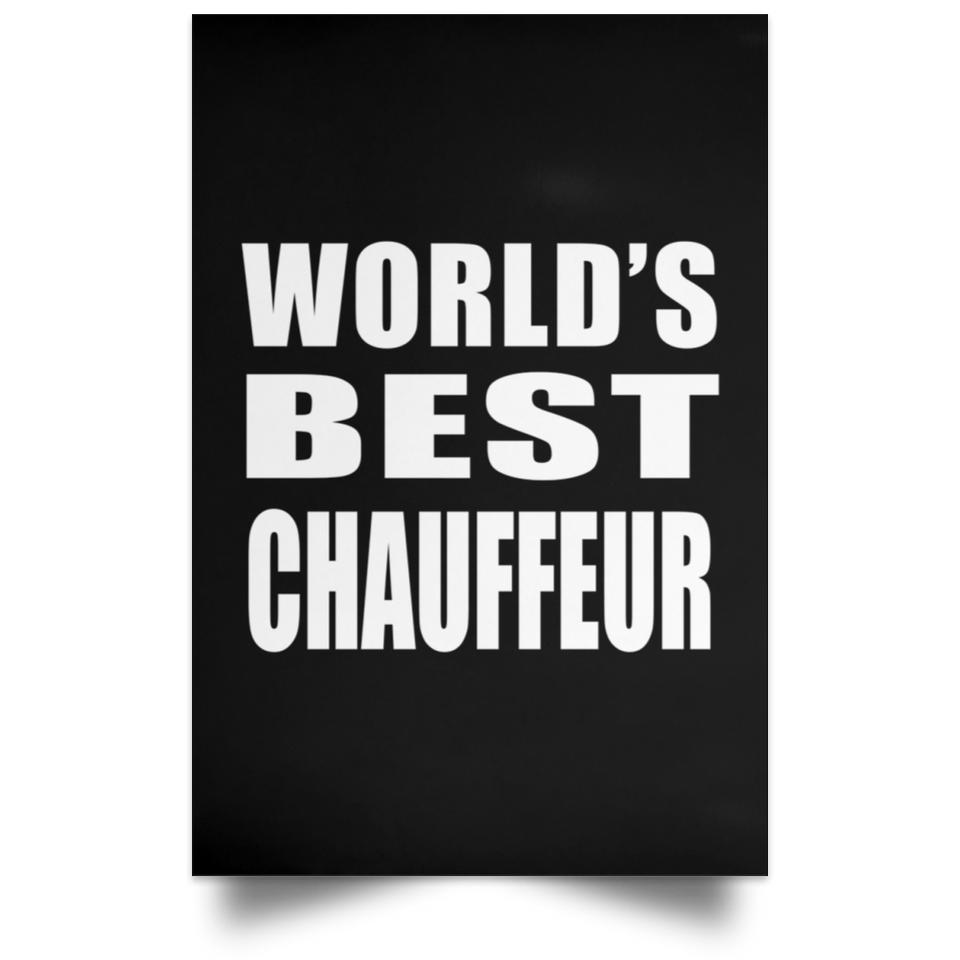 World's Best Chauffeur - Poster Portrait
