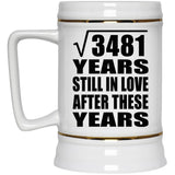 59th Anniversary Square Root of 3481 Years Still In Love - Beer Stein