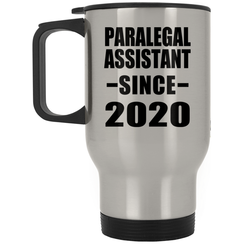 Paralegal Assistant Since 2020 - Silver Travel Mug