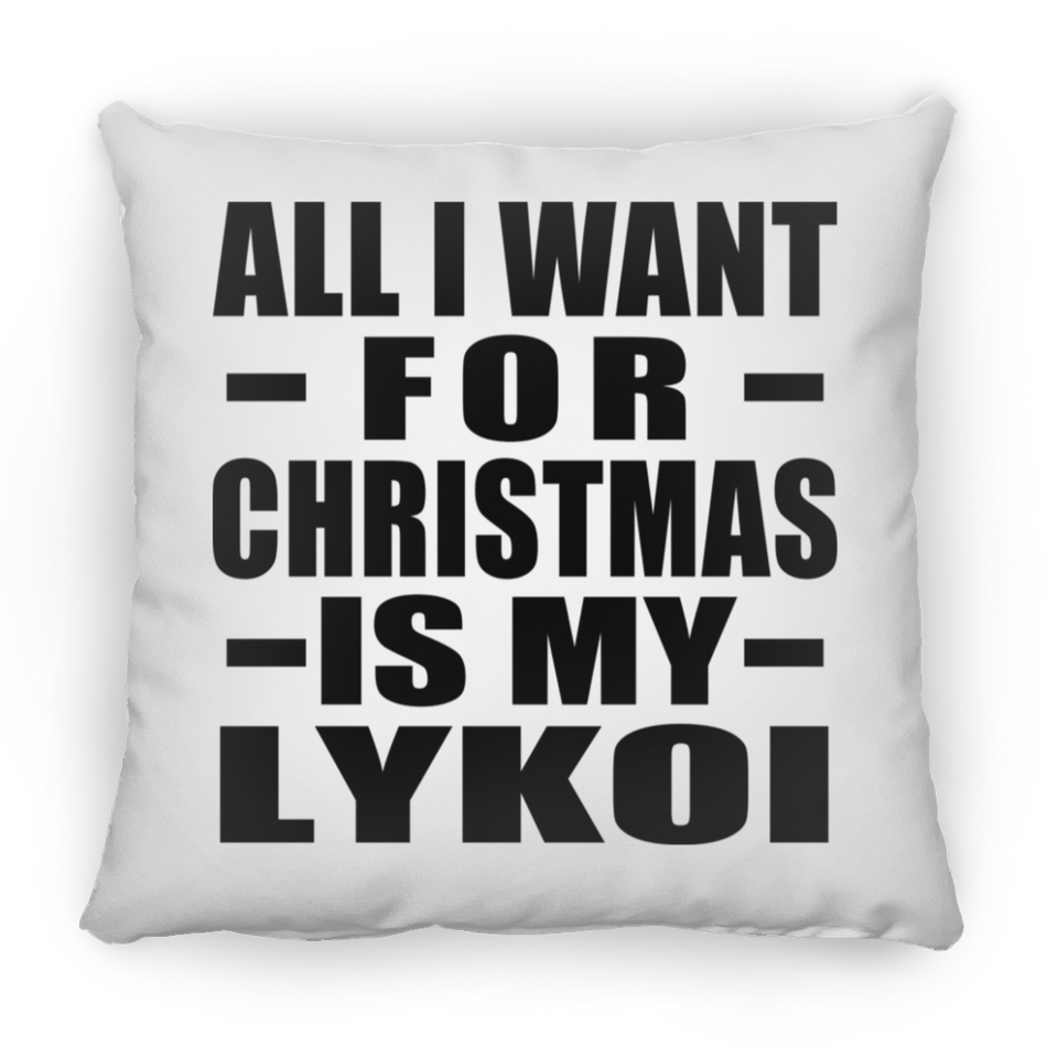 All I Want For Christmas Is My Lykoi - Throw Pillow