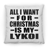 All I Want For Christmas Is My Lykoi - Throw Pillow