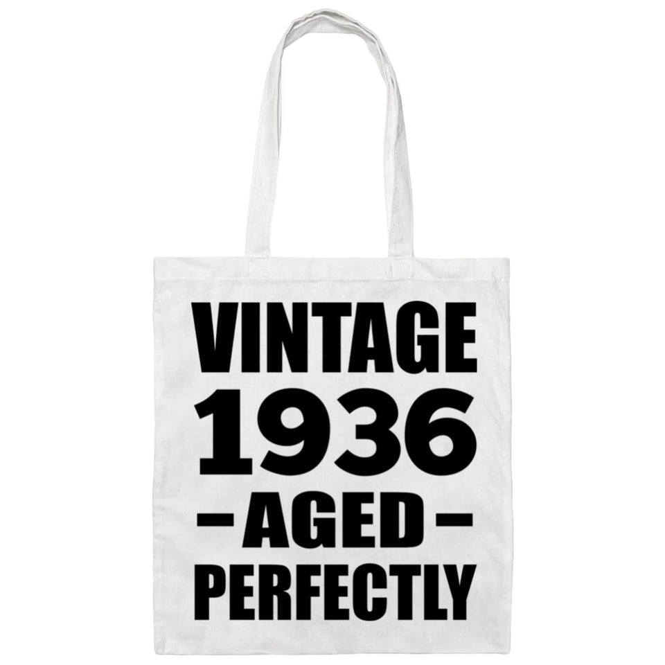 88th Birthday Vintage 1936 Aged Perfectly - Tote Bag White