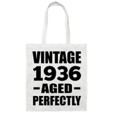 88th Birthday Vintage 1936 Aged Perfectly - Tote Bag White