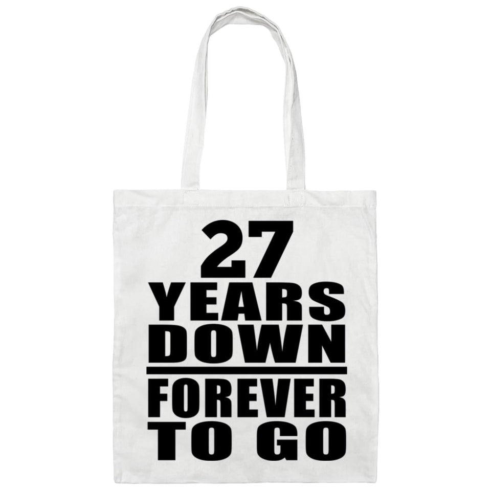 27th Anniversary 27 Years Down Forever to Go - Tote Bag White