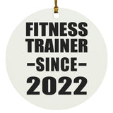Fitness Trainer Since 2022 - Circle Ornament