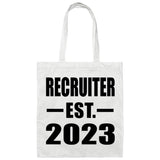Recruiter Established EST. 2023 - Tote Bag White