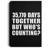 98th Anniversary 35,770 Days Together But Who's Counting - Canvas Portrait
