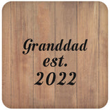 Granddad Established EST. 2022 - Drink Coaster C